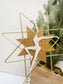 Glitter Metal & Wood Tree Topper