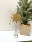 Glitter Metal & Wood Tree Topper