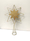Glitter Metal & Wood Tree Topper