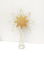 Glitter Metal & Wood Tree Topper