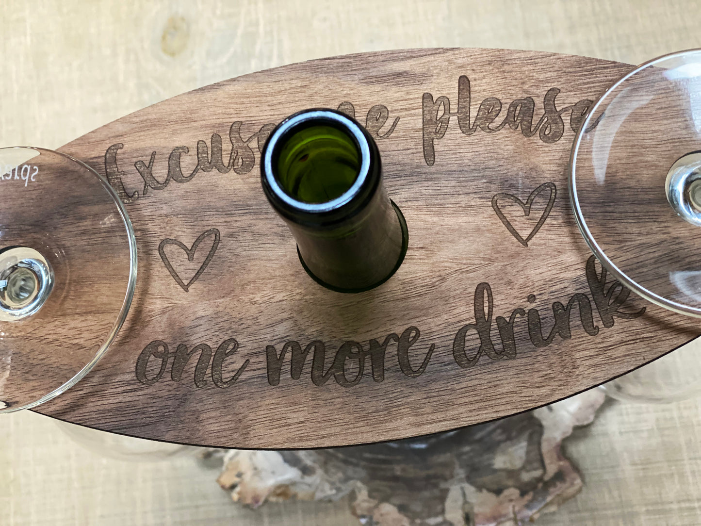 Wine Caddy And Custom Coasters