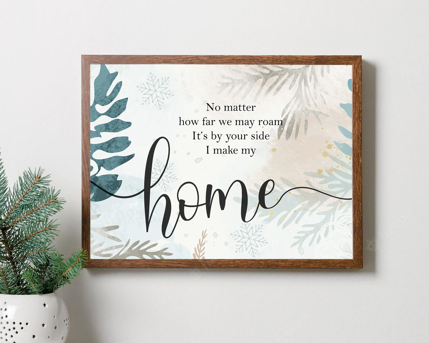 I make My Home Art Print