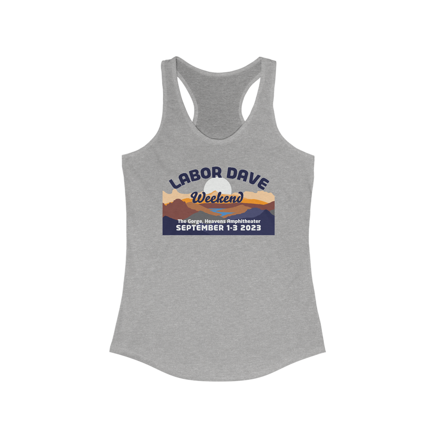Gorge Labor Dave Mountains 2023 Tank Top w/set list