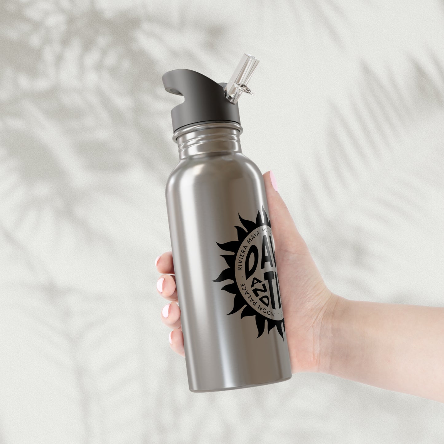 D & T Sunny Days Water Bottle w/straw (can be personalized)
