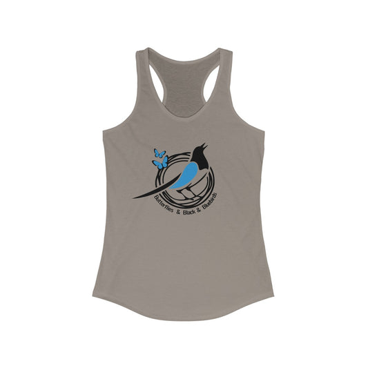 Black And Blue Bird Tank Top