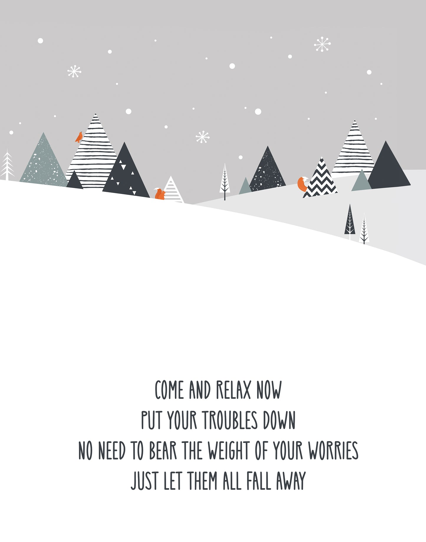 Come & Relax Now Christmas Print