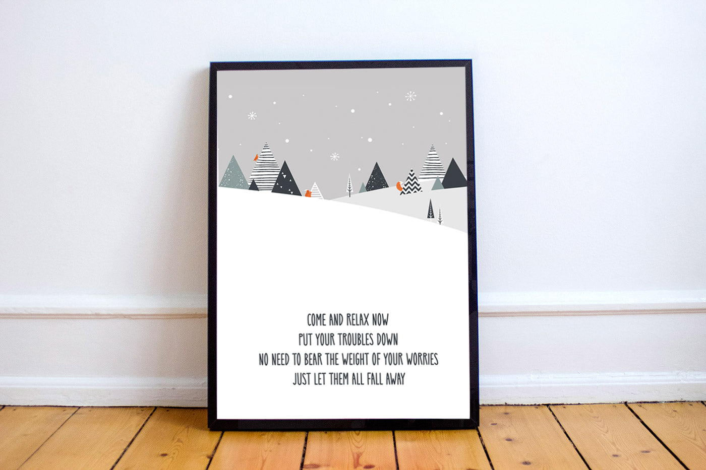 Come & Relax Now Christmas Print