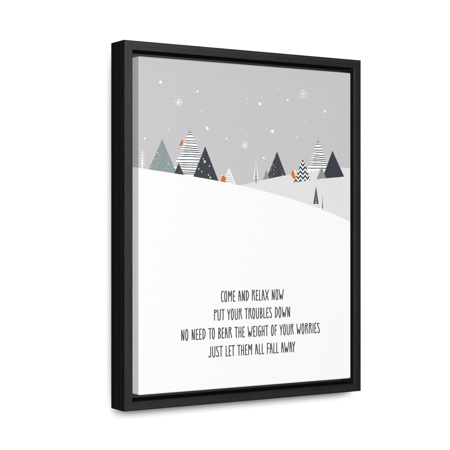 Come & Relax Now Christmas Canvas