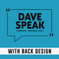 Dave Speak Mexico 2023 W/Back Printing