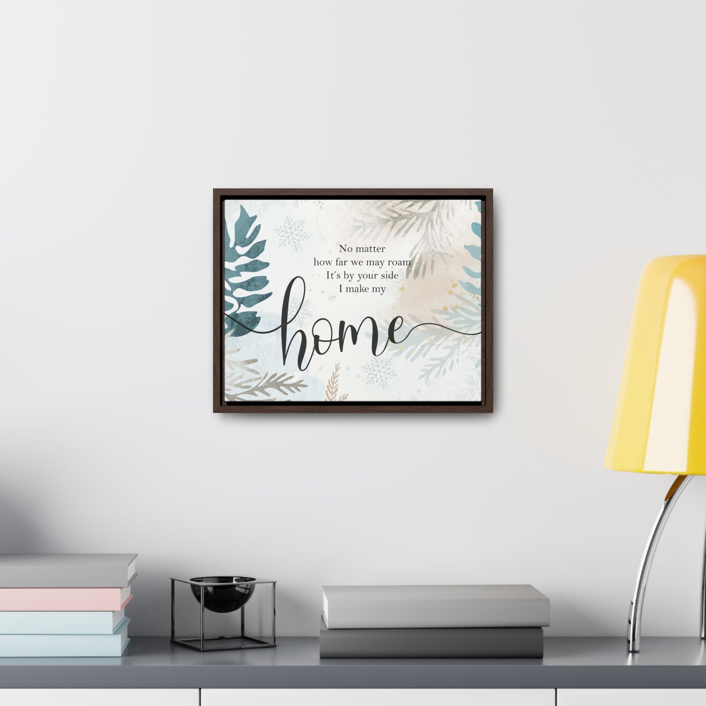 I Make My Home Christmas Canvas