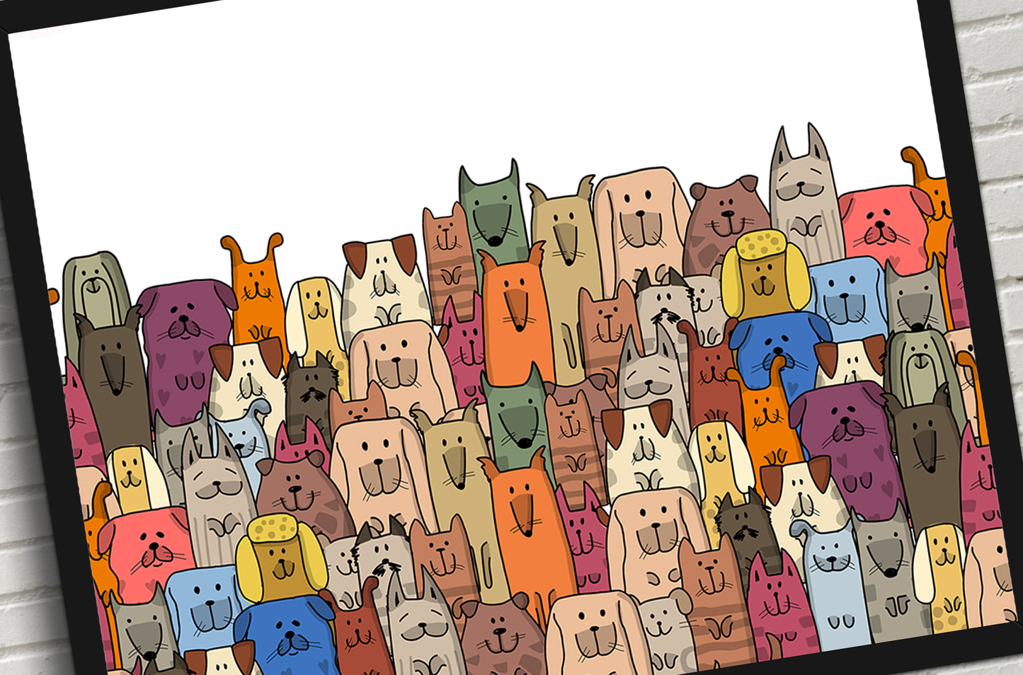 Life is better with friends Art Print