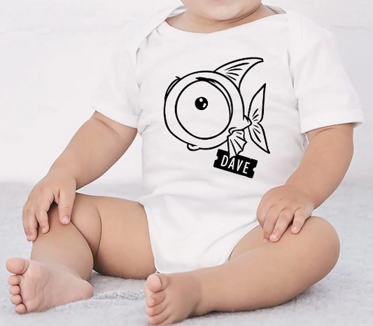 Big Eyed Fish Onesie