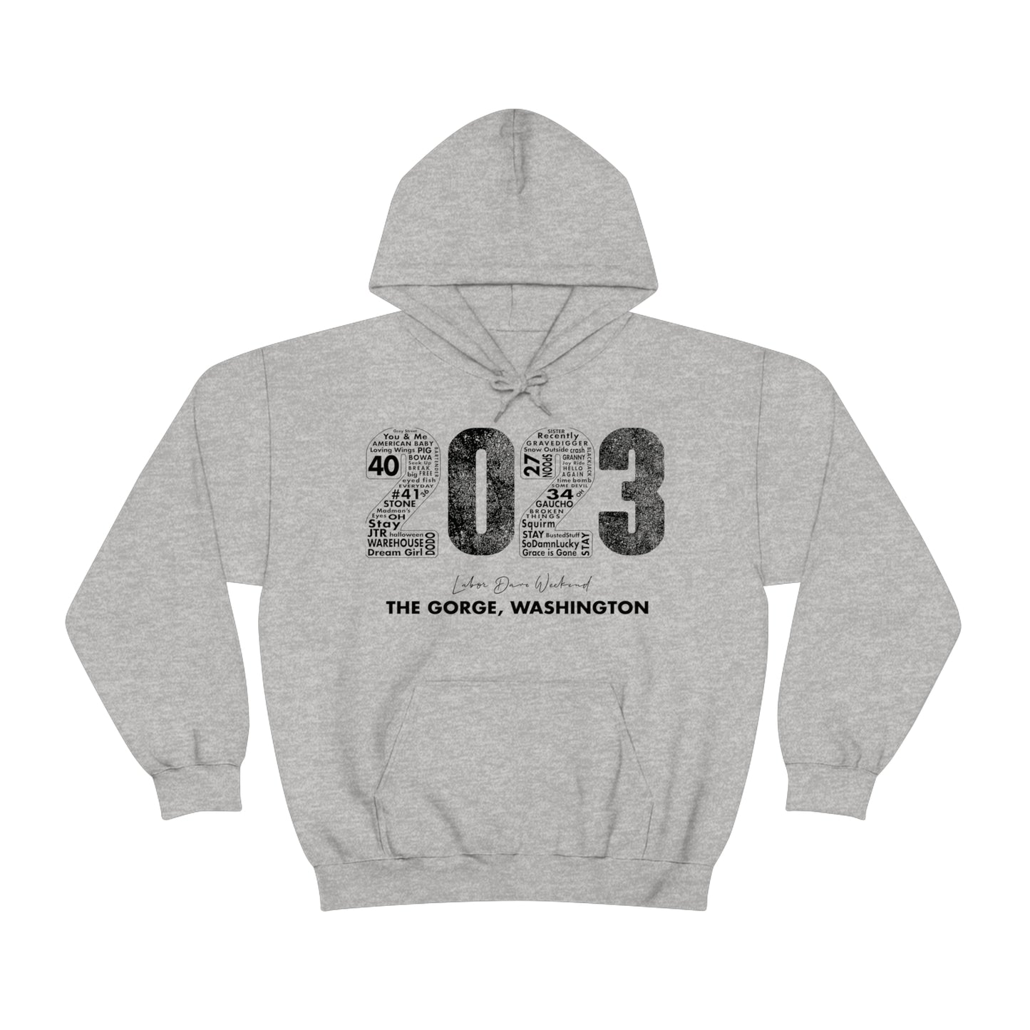 Gorge Bold 2023 Hoodie w/set list