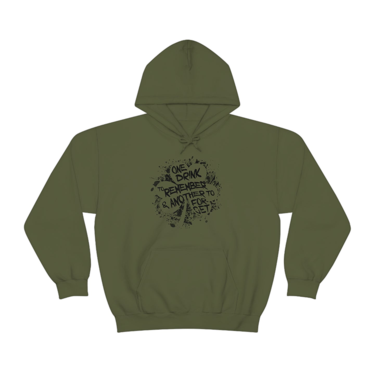 One Drink Splatter Clover Hoodie