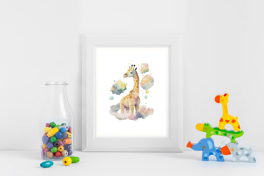 Animals in the clouds series The Giraffe