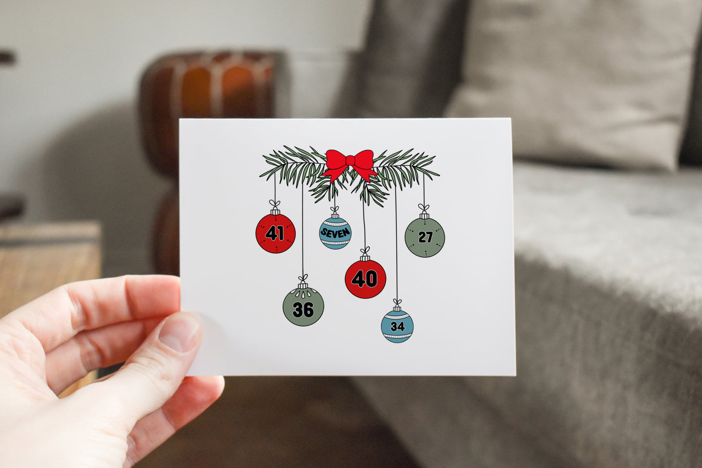 Lucky Christmas Numbers 5 Card Bundle