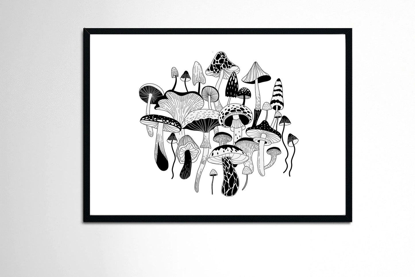 Magic Stuff B&W Art Print