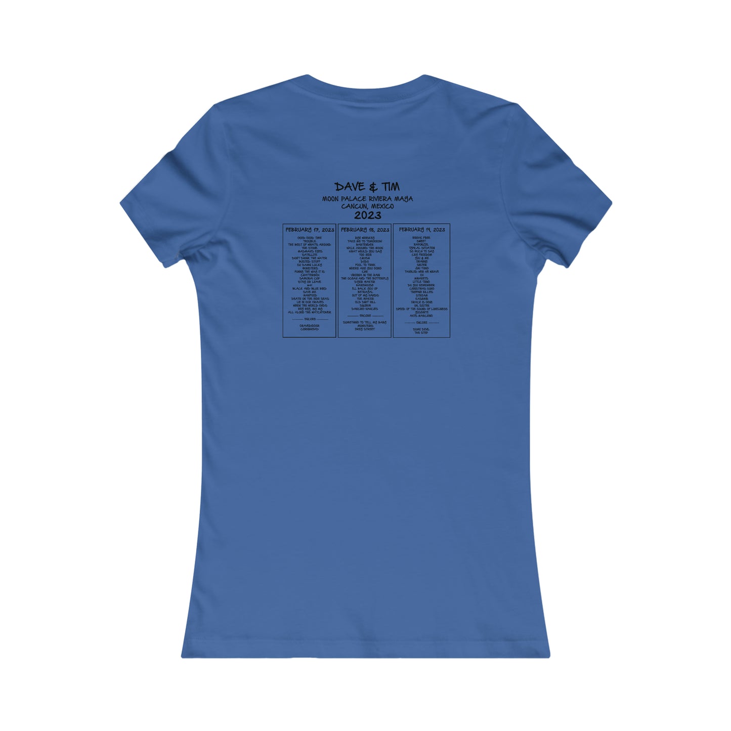Mexico Turtle2023 Womens Cut  W/SET LIST
