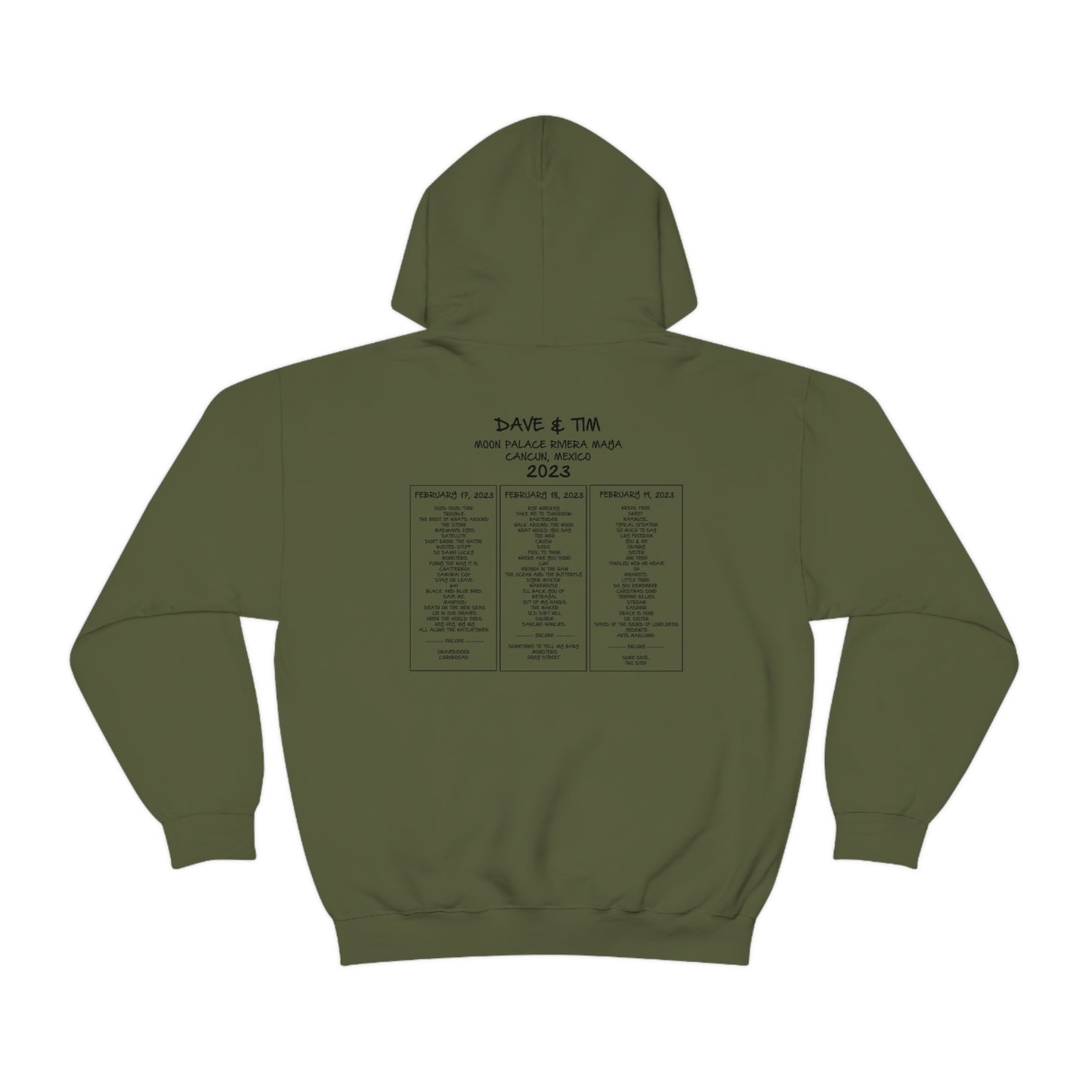 Save Water Mexico W/SET LIST Hoodie
