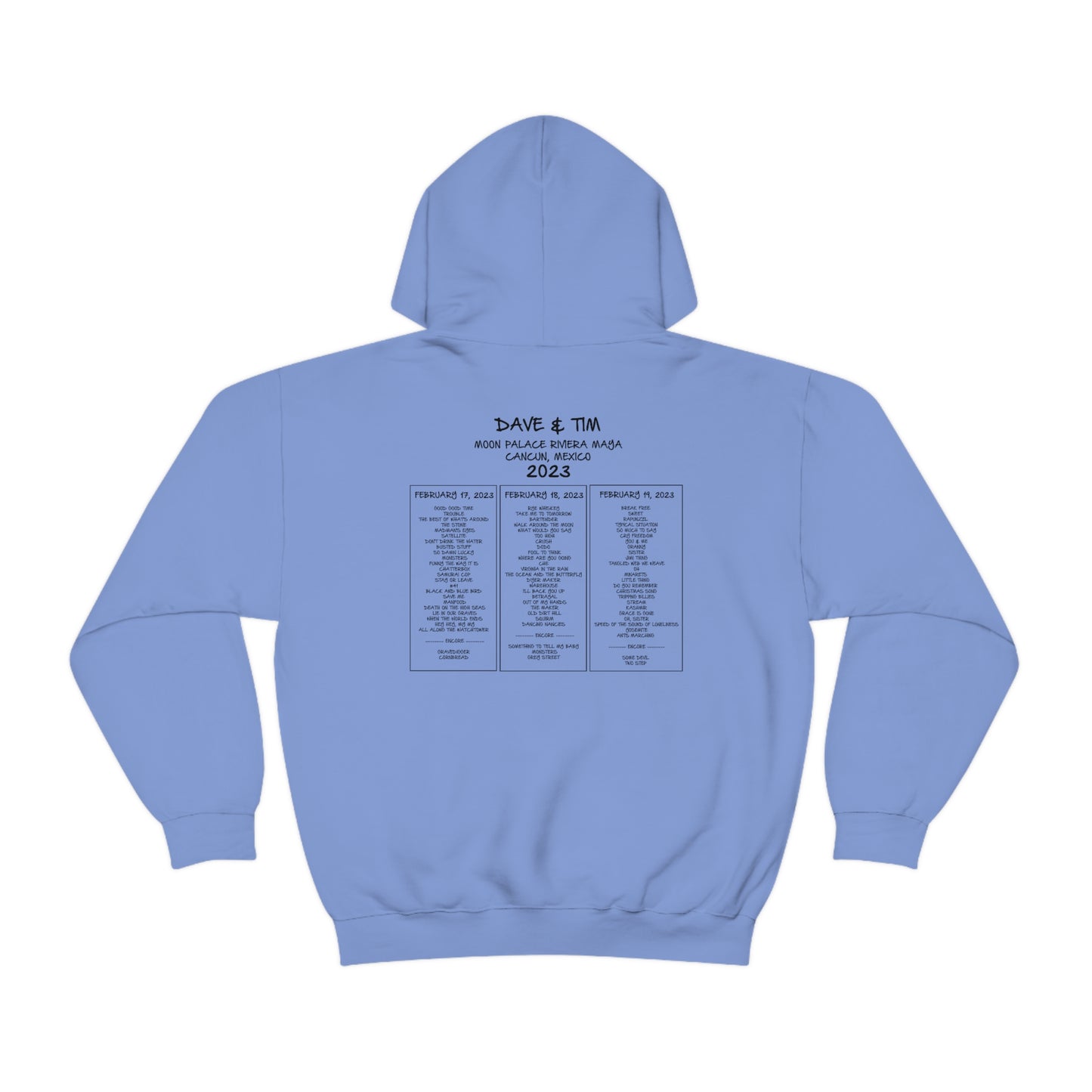 Save Water Mexico W/SET LIST Hoodie