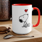 Snoopy Heart  Coffee Mug