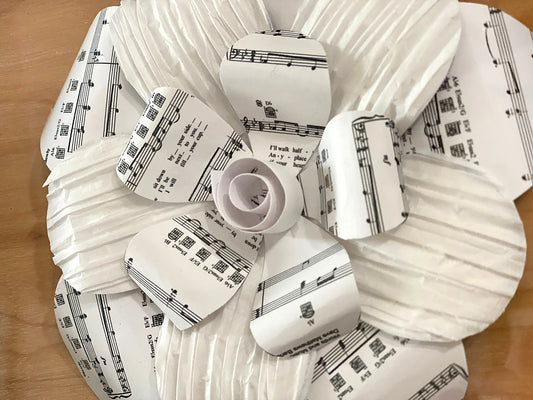 Hand Folded Flower Art (Steady As We Go)